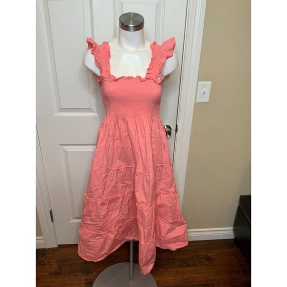 Hill House Home Pink Ruffle Ellie Nap Dress Size Small - Picture 1 of 5